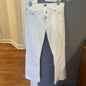 Citizens of Humanity Mid Rise Bootcut White Jeans